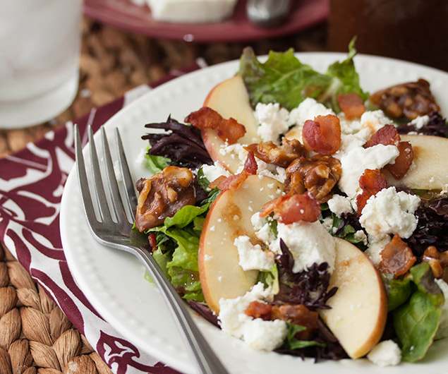 Apple, Bacon and Goat Cheese Salad