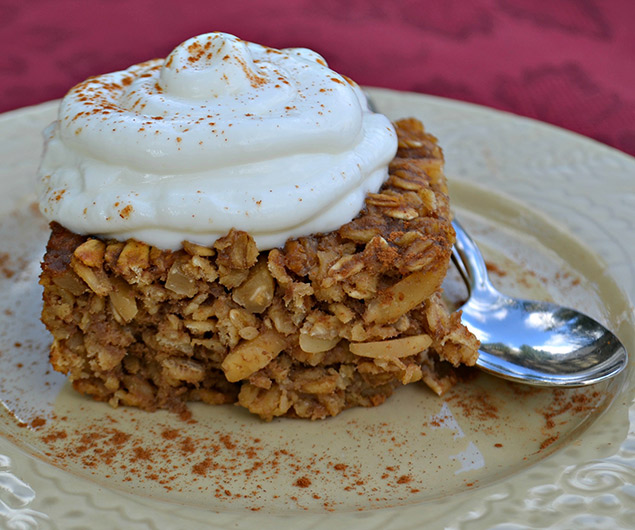 Apple Butter Baked Oatmeal