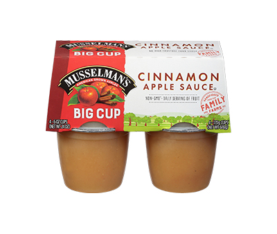Cinnamon Apple Sauce BIG CUP - 4 pk 6 oz.
