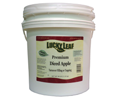 Apple Fruit Filling - Diced - Clean Label - 38 lb. pail