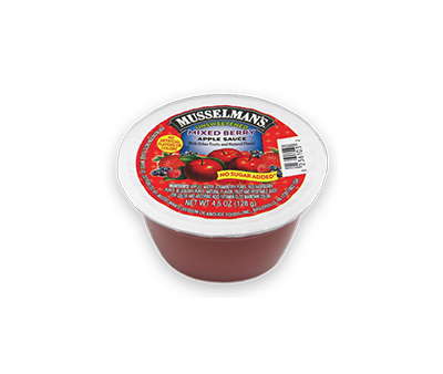 Unsweetened Mixed Berry Apple Sauce - 72 pk 4.5 oz.