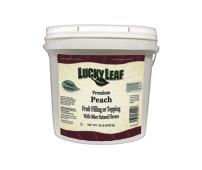 Peach Fruit Filling - Clean Label - 19 lb. pail