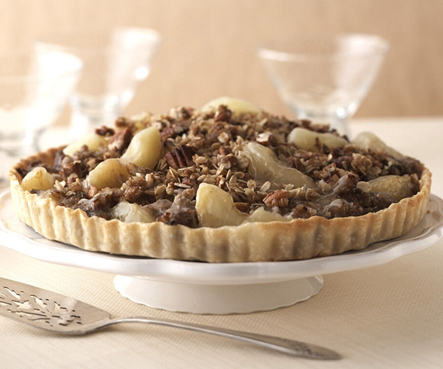 Maple Sausage, Apple, and Sweet Onion Brunch Tart