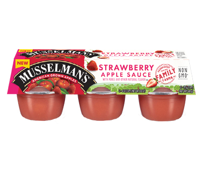 Strawberry Apple Sauce - 6 pk 4 oz.