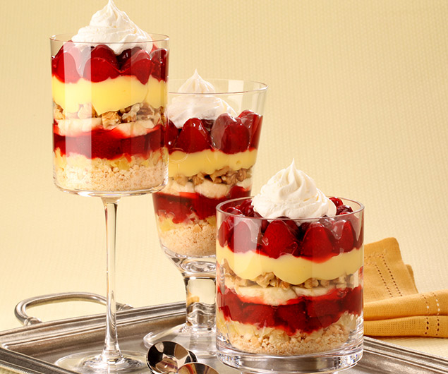 Verrines banana split, Recette