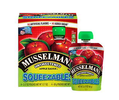 Unsweetened Apple Sauce Pouch 4 pk 3.17 oz.