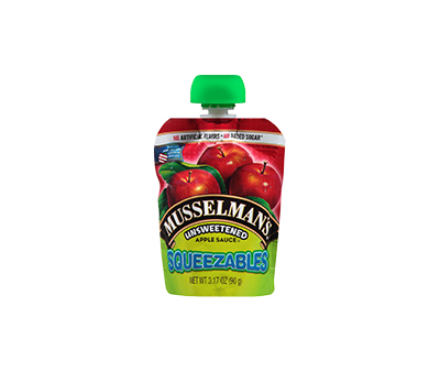 Squeezables: Unsweetened Apple Sauce Pouch 48 pk 3.17 oz.