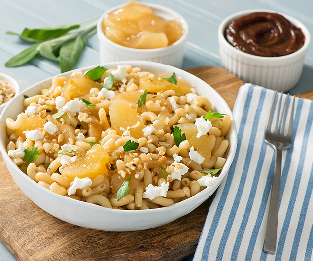 Apple, Walnut and Goat Cheese Pasta