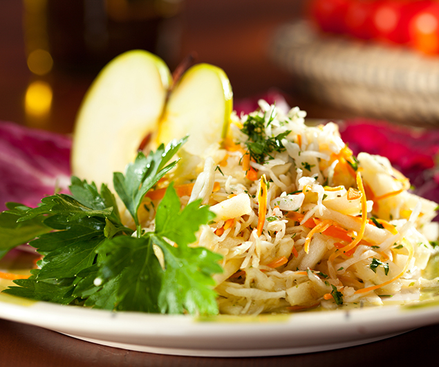 Apple and Blue Cheese Slaw