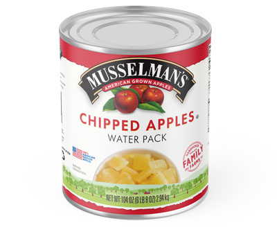 Chipped Apples in Water - 104 oz.