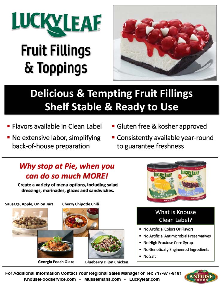Fruit Filling Foodservice Cans & Pails Lucky Leaf