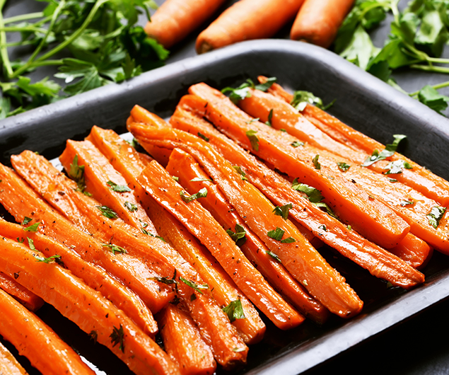 Honey Dijon Apple Butter Glazed Carrots