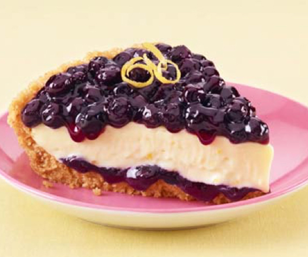 Lemony Blueberry Layered Pie