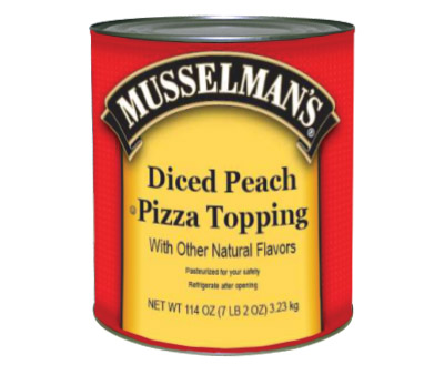 Peach Pizza Topping - 114 oz.