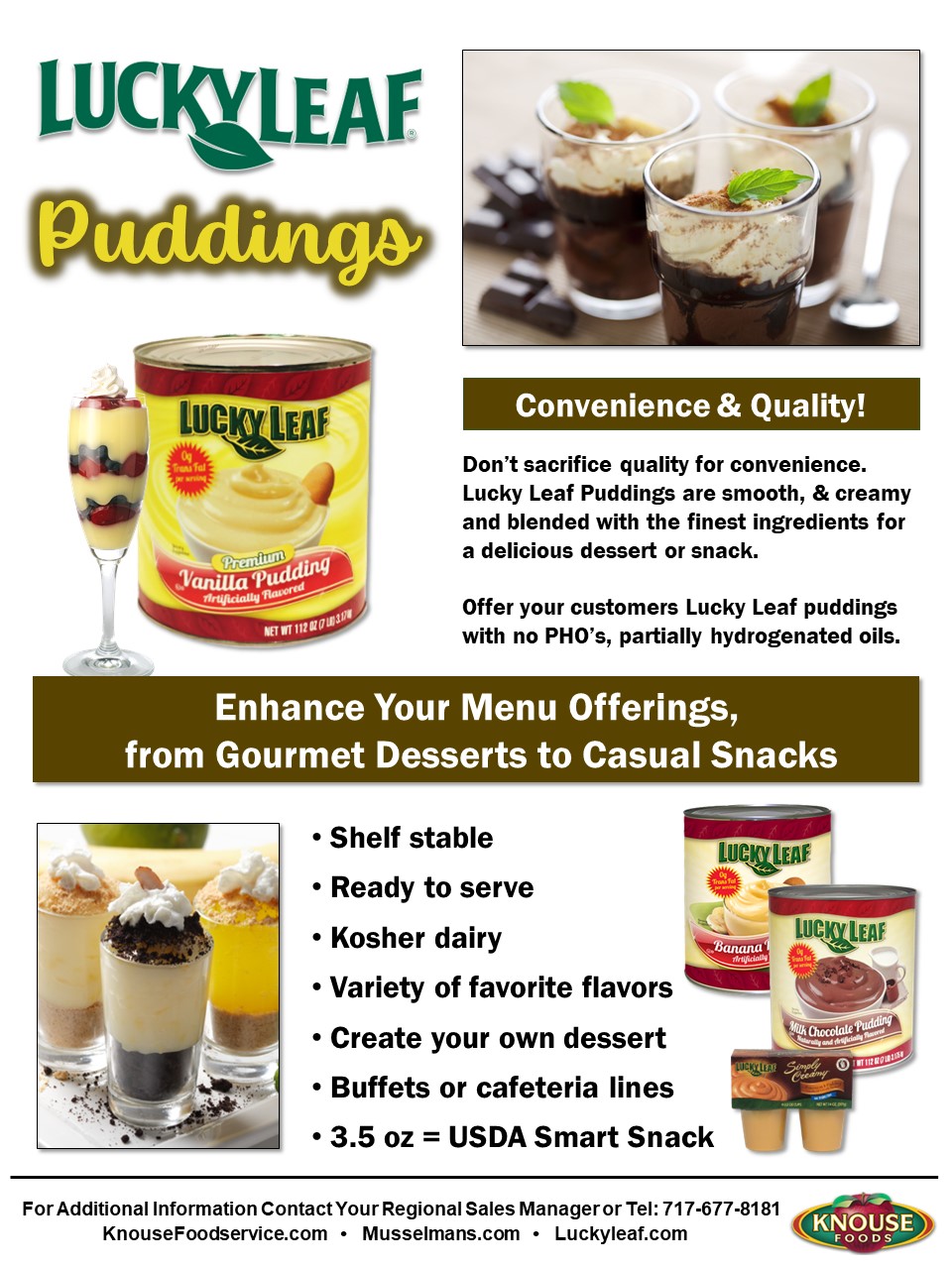 Puddings Lucky Leaf