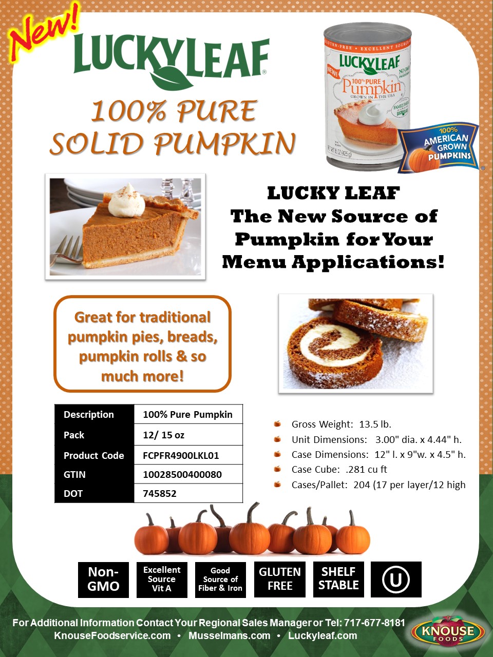 Pure Pack Pumpkin Lucky Leaf