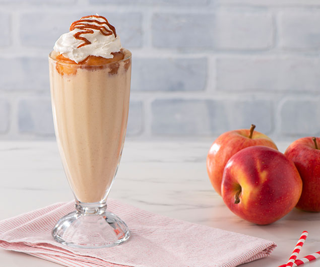 Salted Caramel Apple Pie Milkshake