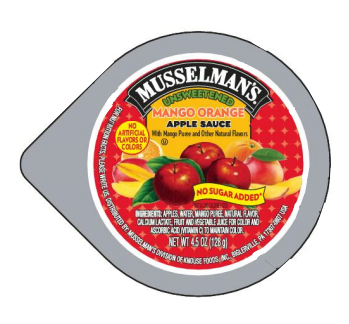 No Sugar Added Mango Orange Apple Sauce - 96 pk 4.5 oz.