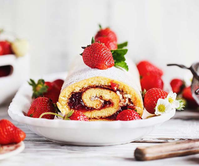 Strawberry Angel Roll