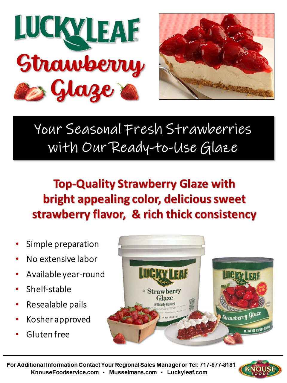 Strawberry Glaze Lucky Leaf