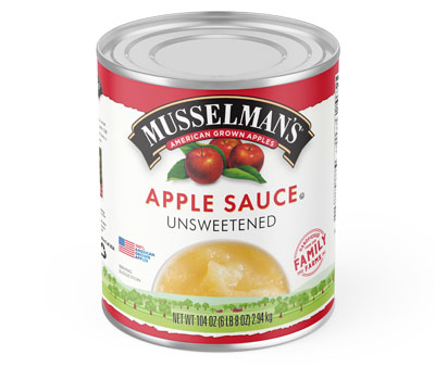 Unsweetened Apple Sauce - 104 oz.