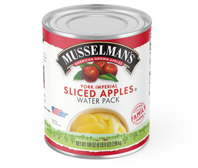 York Imperial Sliced Apples in Water - 104 oz.