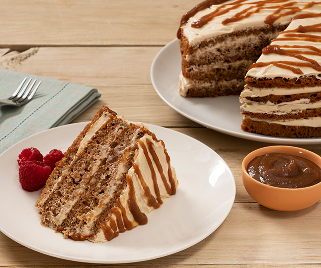 Carrot Cake with Apple Butter Drizzle