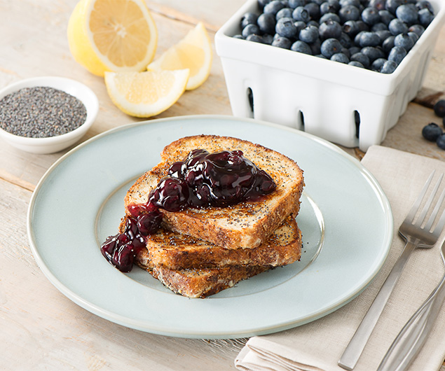 Lemon-Blueberry Poppy Seed French Toast