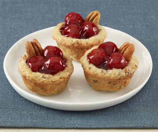 Mini Cherry Pecan Pies